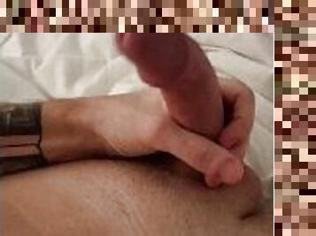 masturbation, amateur, énorme-bite, branlette, française, secousses, solo, réalité, bite