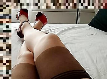 masturbación, transexual, amateur, madurita-caliente, transexual-tranny, masaje, medias, cachonda, europeo, euro