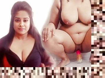Horny Desi Collage Girl Arya Chad Gai Dildo ke Upar