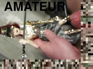 masturbation, amateur, ejaculation-sur-le-corps, jouet, sur-le-visage, ejaculation, sperme, fétiche, solo, poupée