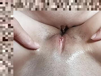 orgasme, fisse-pussy, lesbisk, hjemmelavet, massage, par, fingering, synsvinkel, realitet, drillende