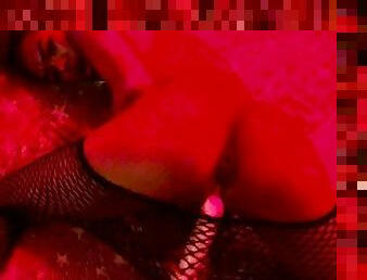 masturbation, mamelons, orgasme, pisser, chatte-pussy, giclée, amateur, ejaculation-sur-le-corps, ébène, jouet