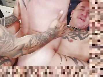 Tattooed Asian Damian X Dragon Barebacks With RC And Digger