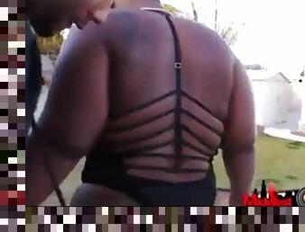 Bbw ebony rocked hard