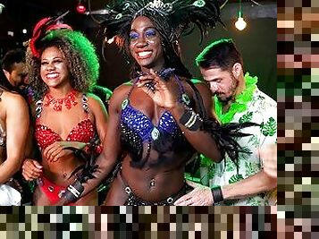 brazilian samba girls deep interracial bbc DP fucked at our weekly carnaval samba fuckfest