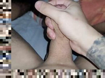 masturbação, amador, tiro-ao-alvo, gay, excitante, sozinho