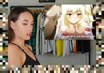 masturbatsioon, orgasm, orgia, teismeline, mänguasi, anime, hentai, väike, brünett