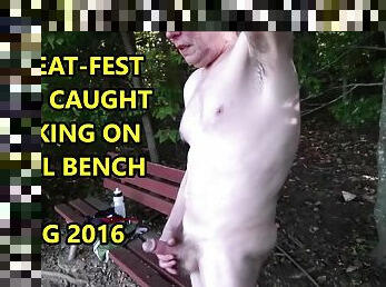 Caught Jacking Off on a Park Bench AUG 2016