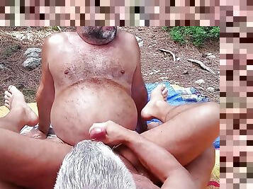 papa, grosse, public, amateur, gay, couple, belle-femme-ronde, plage, joufflue, européenne