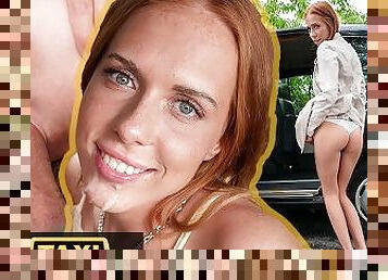 Fake Taxi - Young redhead with freckles and blue eyes with pink asshole and nice natural tits fucked