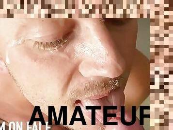 amateur, ejaculation-sur-le-corps, gay, pornstar, sur-le-visage, ejaculation