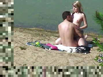 im-freien, dilettant, blasen, junge, schwer, deutsch, kam, paar, strand, voyeur