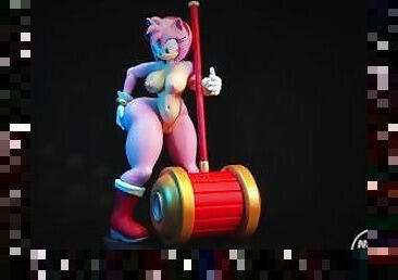 Amy rose sonic resin figure