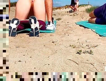 Yoga Instructor Cum Inside Hotwifes Pussy Outdoor While Her Husband Watch  Caught by Strangers