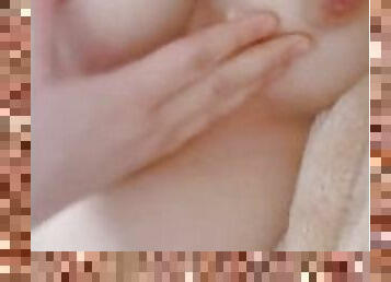 Japanese/ Rubbing my nipples makes me so horny.