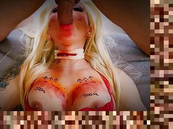 Enfermeira Sexy Zumbi Esta De Volta Da Festa - Halloween - Excitada Sedenta Por Leite Pov