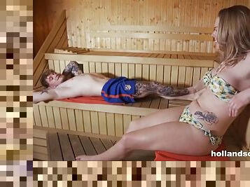 Sauna sex with Chelsey Lanette