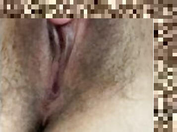 clitóris, peluda, masturbação, mamilos, orgasmo, cona-pussy, amador, babes, dedos, sozinho