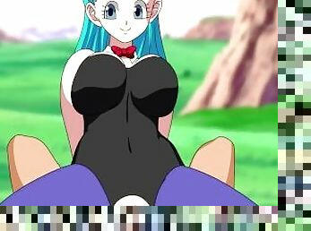 Vegeta and Bulma DBZ Dragon Ball Z Quest for the Ballz Anime Hentai Cartoon Kunoichi Trainer Naruto