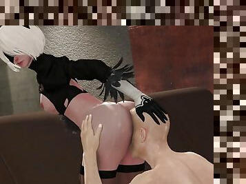 Lucky Guy Eating 2B Yummy Ass