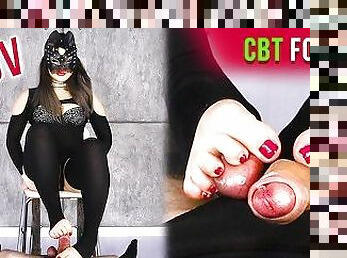 Footjob and Balls Squeezing  Femdom Bondage  Era