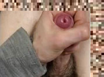 masturbation, amateur, ejaculation-sur-le-corps, branlette, solo, réalité, dure