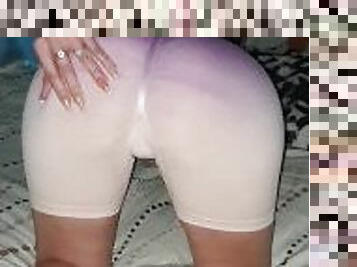 amateur, mamá, culo-sexy, bragas, lencería, fantasía, a-solas, morena