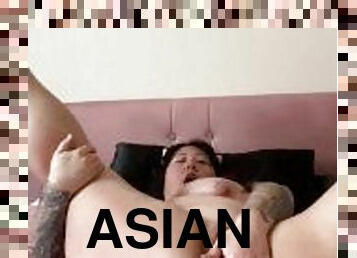 asiatisk, store-pupper, onani, pussy, amatør, milf, bbw, fingret, føtter, søt
