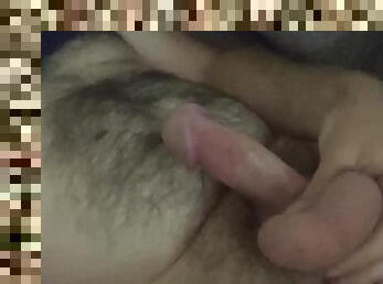 berambut, mastubasi, amatir, cumshot-keluarnya-sperma, sperma, seorang-diri, buah-zakar