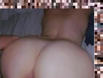 cul, levrette, grosse, orgasme, chatte-pussy, maison, maman, belle-femme-ronde, butin, point-de-vue