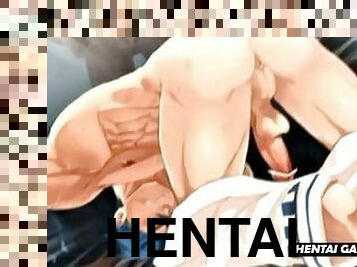 papa, gay, première-fois, anime, hentai