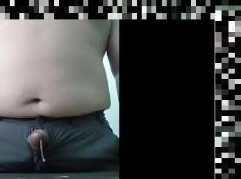 asiático, masturbación, oficina, amateur, gay, regordeta-chubby, pajeándose, bragas, corrida, prieto