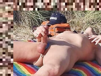 masturbation, public, ejaculation-sur-le-corps, gay, plage, ejaculation, horny, solo, réalité