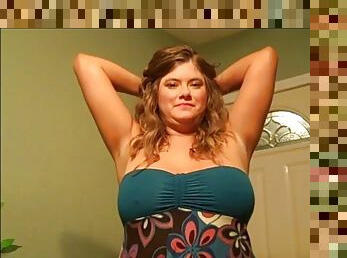 My wife flashing her big tits