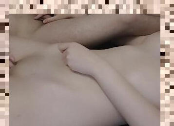 asiatique, masturbation, orgasme, amateur, maison, japonais, branlette, couple, secousses, première-fois