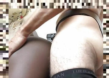 Sexy African maid fucked by a white guy with a big dick