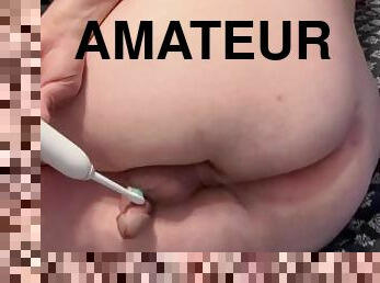 tatic, masturbare-masturbation, amatori, jet-de-sperma, jucarie, sperma, cur-butt, solo, coaie, tati