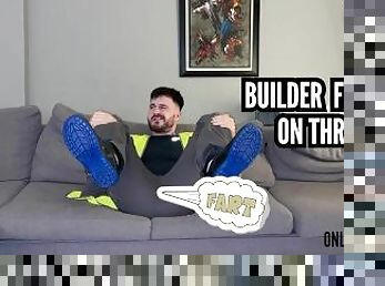 Builder Farting on the couch
