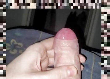 besar-huge, mastubasi, orgasme, amatir, cumshot-keluarnya-sperma, sudut-pandang, sperma, seorang-diri