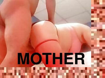 Good ride from my girlfriend's grandmother on her lover's BBC cock, her husband doesn't know she's