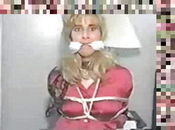 vintage, sadomasoquismo, rubia, fetichista, bondage, morena