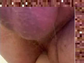 Chastity Sissy Faggot shoving cock in her boy-pussy