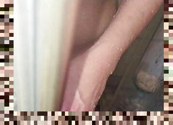 Caught my stepmom fucking her dildo in the shower