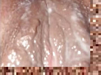 pelancapan, syahwat, alat-kelamin-wanita, muncrat, amateur, perempuan-afrika, remaja, alat-mainan, creampie, pov