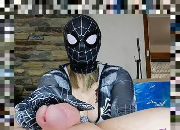 Spider-woman NEEDS Cum For Her Web Slingers