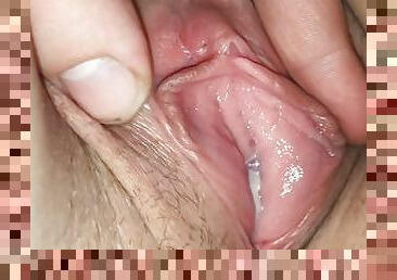 fisse-pussy, fingering, sperm, våd, spredende