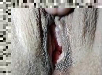 āzijas, lielās-krūtis, masturbācija-masturbation, orgasms, vāverīte, māte, aptaustīšana, vīrs, dildo, closeup