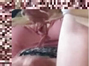 Someone else’s cum came out of her ass