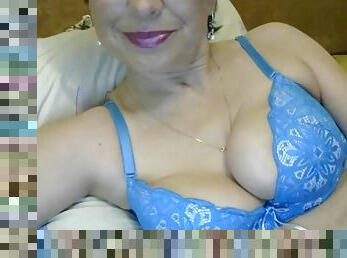 Sweet step mom on cam