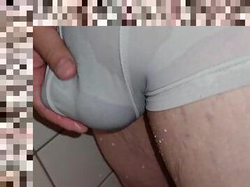 mandi, besar-huge, mastubasi, sentakkan, sperma, ketat, mandi-shower, seorang-diri, basah, penis